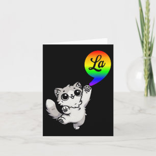 Cartão Vírgula com Gato Cute Kamala Design