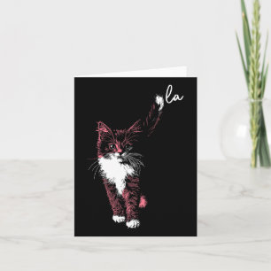 Cartão Vírgula La Kamala Harris Gatinho Gatinho Cute Ador