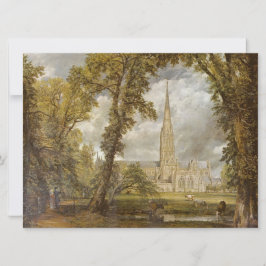 Cartão Visão da Catedral de Salisbury (por John Constable