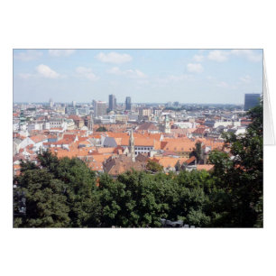 Cartão visão da cidade de bratislava
