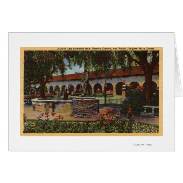 Cartão Visão da Missão, Jardim de Memória, Estátua da Ser (Frente Horizontal)