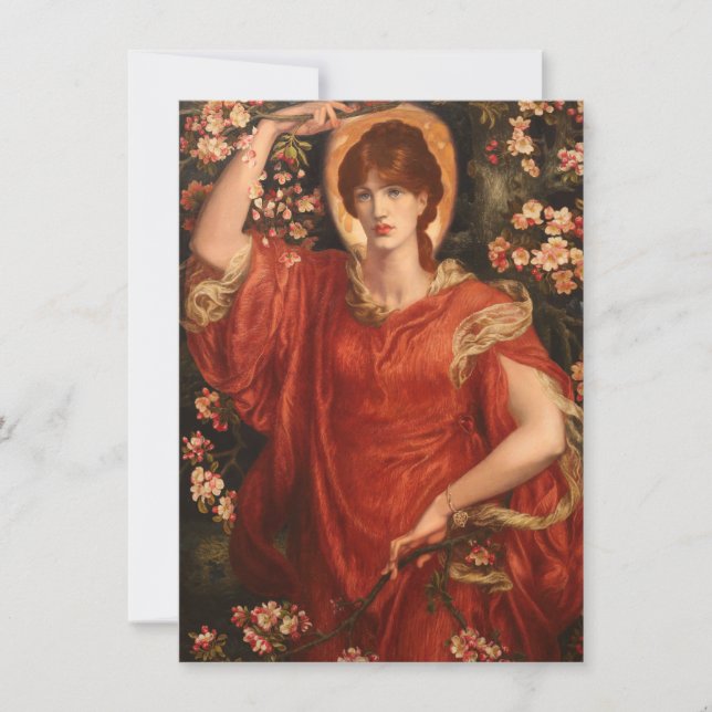 Cartão Visão de Fiammetta (por Dante Gabriel Rossetti) (Frente)