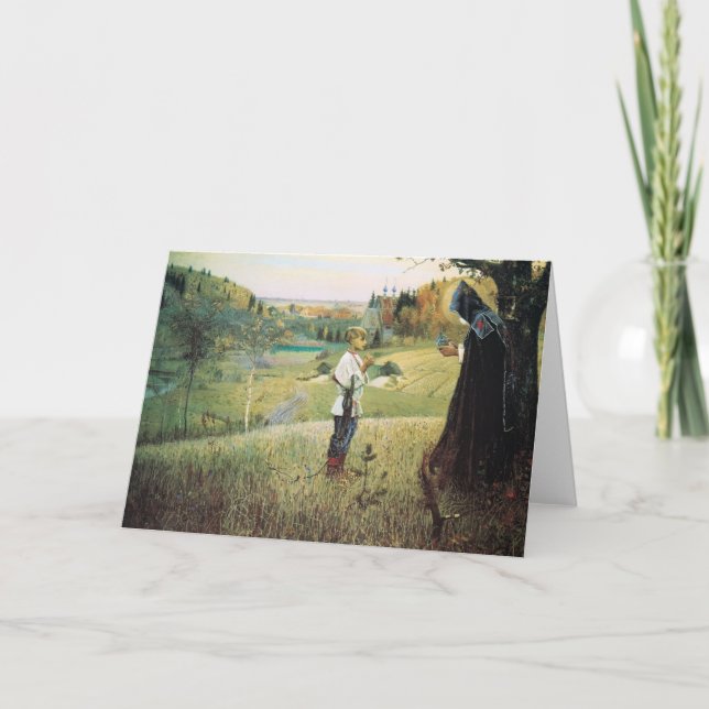 Cartão Visão de Mikhail Nesterov- do Bartholomew novo (Frente)