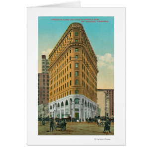 Cartão Visão do Crocker Bldg e Crocker Nat'l