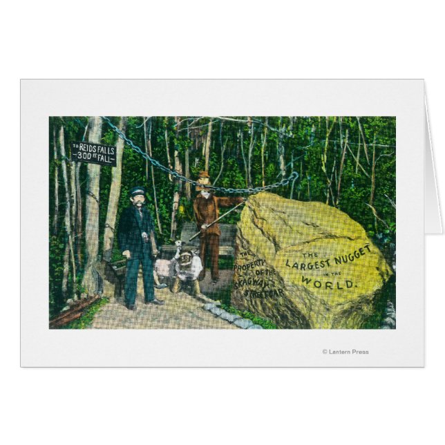 Cartão Visão do maior Nugget Dourado do mundo (Frente Horizontal)