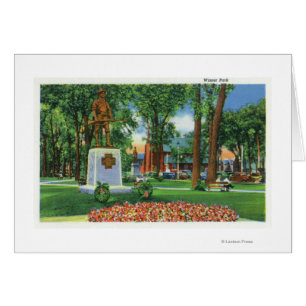 Cartão Visão do Monumento no Wisner Park