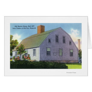 Cartão Visão Exterior da Antiga Harlow House