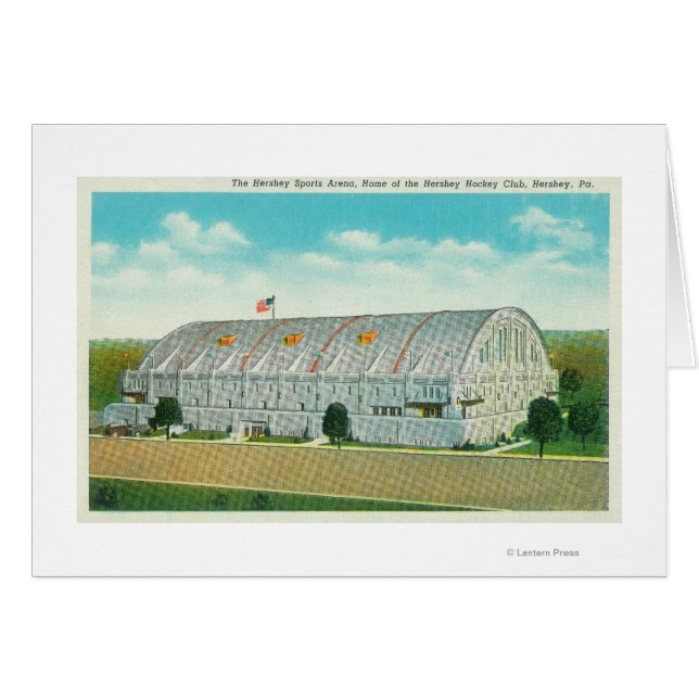 Cartão Visão Exterior da Área Esportiva de Hershey (Frente Horizontal)