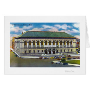 Cartão Visão Exterior da Biblioteca Pública