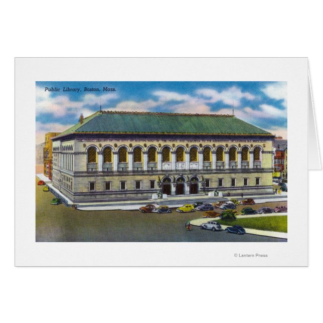 Cartão Visão Exterior da Biblioteca Pública (Frente Horizontal)