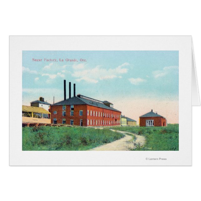 Cartão Visão Exterior da Fábrica de Açúcar (Frente Horizontal)