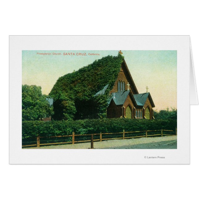Cartão Visão Exterior da Igreja Presbiteriana (Frente Horizontal)