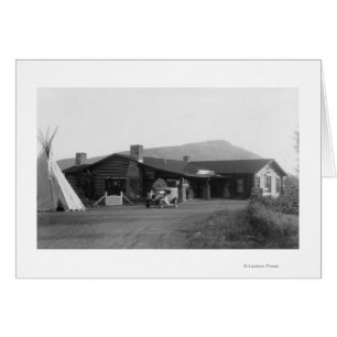 Cartão Visão Exterior de um Tribal Nativo Americano