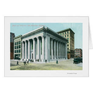 Cartão Visão Exterior do Banco da Califórnia