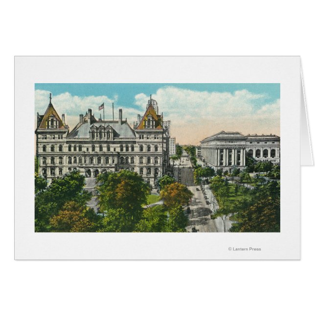 Cartão Visão Exterior do Capitólio Estatal e Educacional (Frente Horizontal)