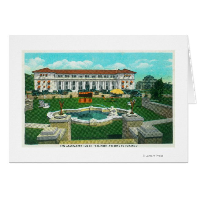 Cartão Visão Exterior do Novo Atascadero em Bungalow (Frente Horizontal)
