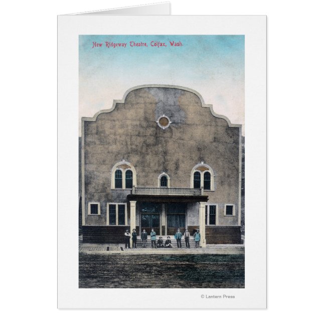 Cartão Visão Exterior do Novo Teatro de Ridgeway (Frente)