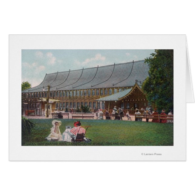 Cartão Visão Exterior do Rink de Pista de Idora Park (Frente Horizontal)