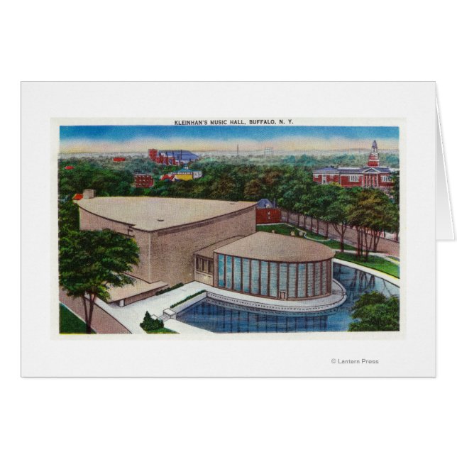 Cartão Visão Exterior do Salão de Música do Kleinhan (Frente Horizontal)