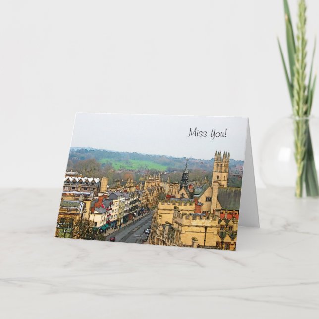 Cartão Visão Fantástica, Oxford, Inglaterra, High Street  (Frente)