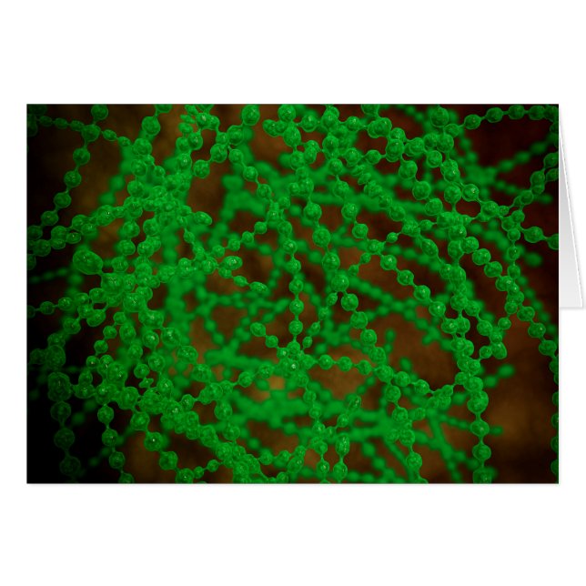 Cartão Visão Microscópica Da Bactéria Cocci (Frente Horizontal)