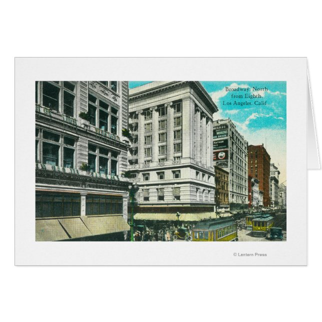 Cartão Visão norte da Broadway a partir da oitava (Frente Horizontal)