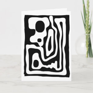 Cartão Vise Grip: Abstrato preto e branco