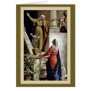 Cartão Visitações do St. Elizabeth da Virgem Maria