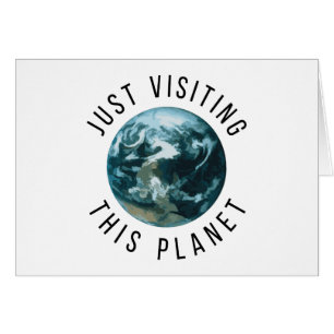 Cartão Visitando Este Planeta