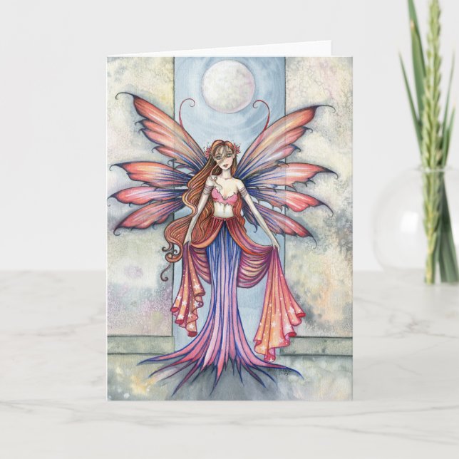 Cartão Visitante Fairy Card Notecard, de Molly Harrison (Frente)