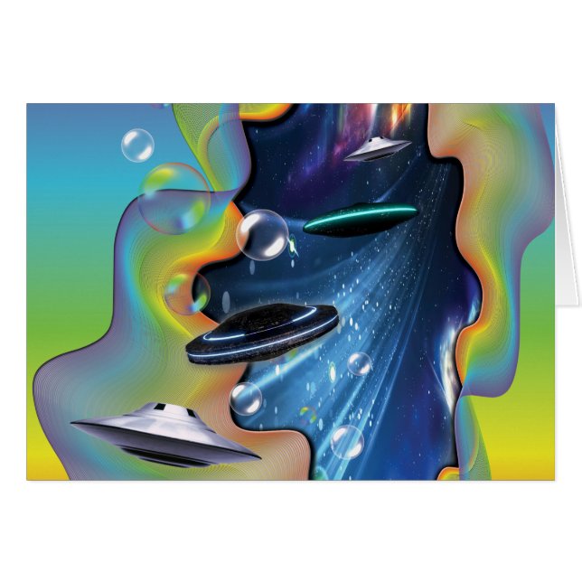 Cartão Visitantes espaciais (Frente Horizontal)