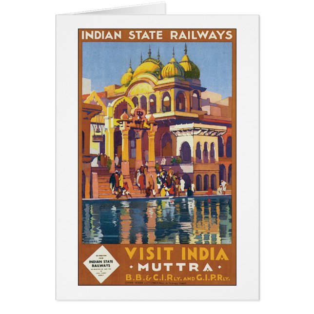 Cartão Visite a Índia Muttra (Frente)