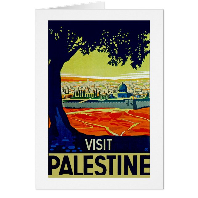 Cartão Visite a Palestina (Frente)