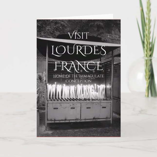 Cartão Visite Lourdes França (Frente)
