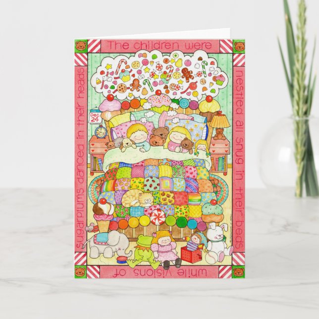 Cartão Visões de Açúcar-plums (Frente)