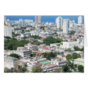 Cartão Vista aérea, Cidade de Havana, Cuba