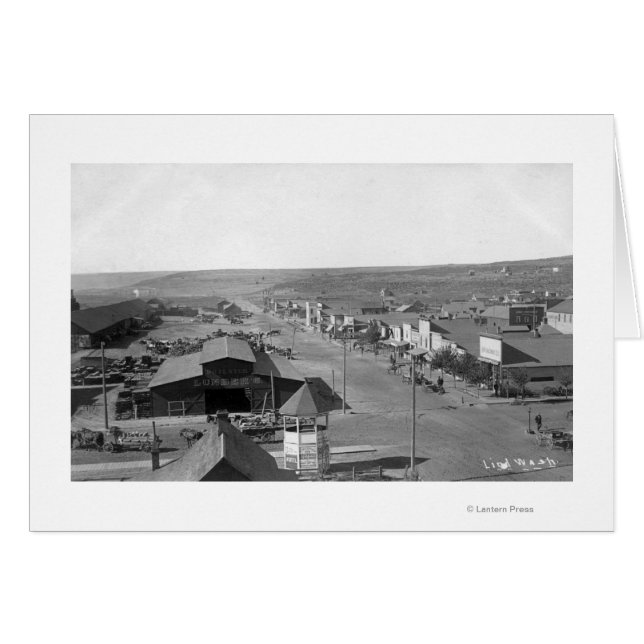 Cartão Vista aérea da cidade 6 (Frente Horizontal)