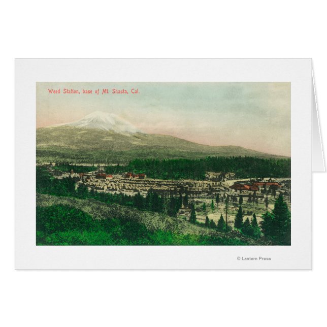 Cartão Vista aérea da estação de infestantes do Monte Sha (Frente Horizontal)