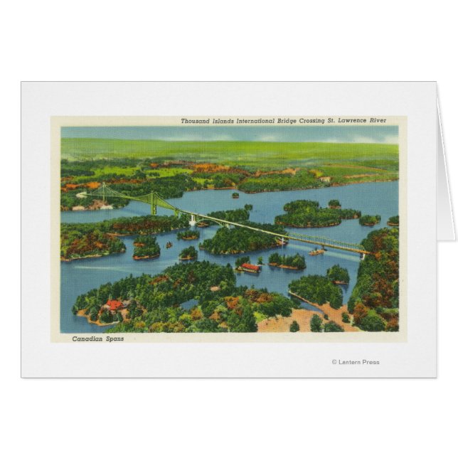 Cartão Vista aérea da ponte internacional (Frente Horizontal)