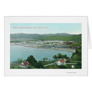 Cartão Vista aérea das minas de enxofre