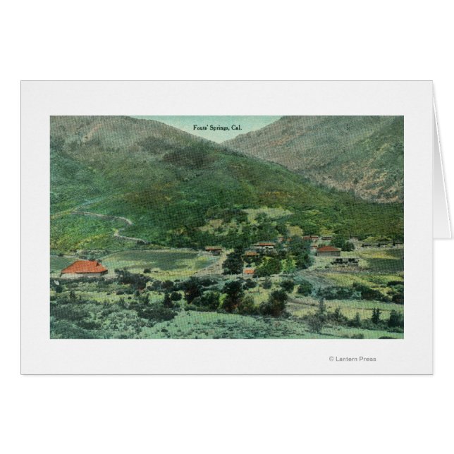 Cartão Vista aérea do Vale do Sacramento (Frente Horizontal)