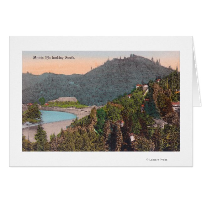 Cartão Vista aérea sul de Monte Rio (Frente Horizontal)