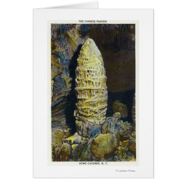 Cartão Vista aproximada do Pagoda Chinês (Frente)