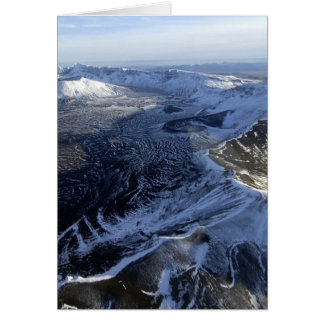 Cartão vista areal de aniakchak caldera alaska