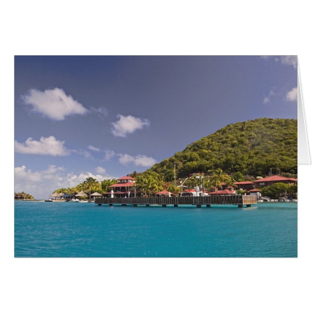 Cartão Vista cênica do Bitter End Yacht Club Virgin (Frente Horizontal)