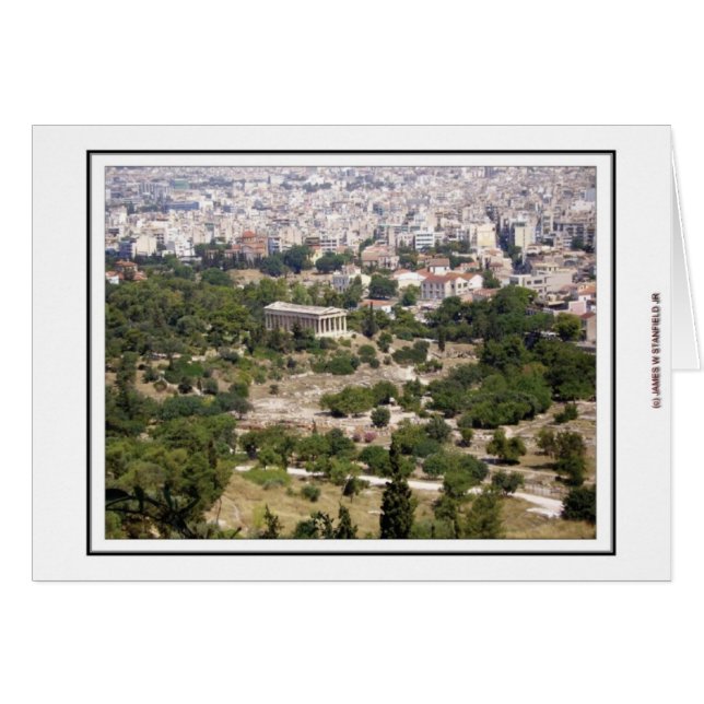 Cartão Vista da acrópole (Frente Horizontal)