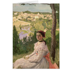 Cartão Vista da aldeia, Castelnau, 1868