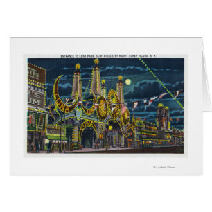 Cartão Vista da Avenida surf da Entrada do Parque Luna em