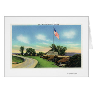 Cartão Vista da Bateria do Sul e da Bacia do Sinalizador