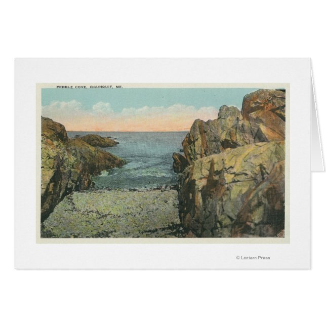 Cartão Vista da Cobra de Pebble (Frente Horizontal)